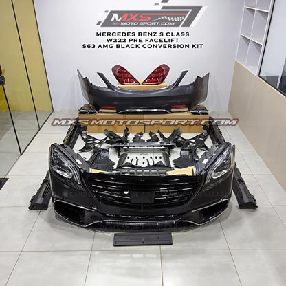 MXS4539 Mercedes-Benz S-Class W222 (Pre-Facelift) Conversion Kit — Upgrade to S63 AMG Black Edition Look