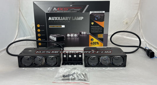 MXS4574 Dual-Beam Auxiliary LED Projector Lamps (Set of 2) – Ultra-Bright Off-Road Lighting