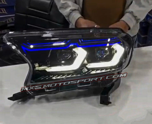 MXS4582 Ford Endeavour Quad LED LENS Projector Headlights BMW Inspired