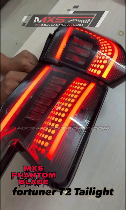 MXS4766 Phantom Blade Full LED Connected Tail Lights for Toyota Fortuner Type 2