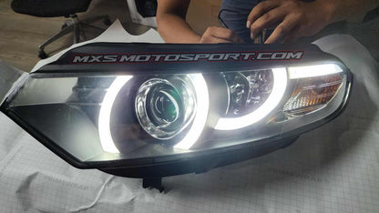 MXSHL159 Ford EcoSport Projector Headlights Evoque Style Day Time lights
