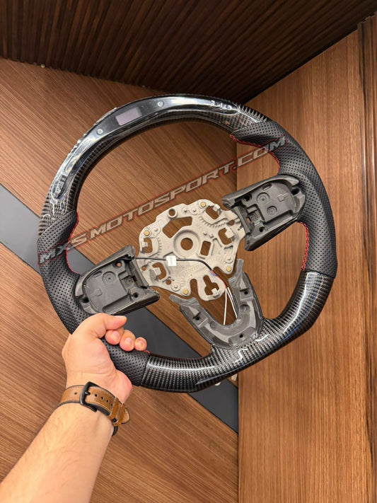 MXS4584 Mini Cooper F55 / F56 Carbon Fiber LED Steering Wheel