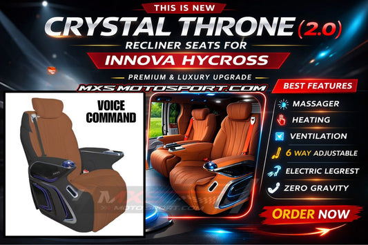 MXS4601 Crystal Throne 2.0 Luxury Recliner Seats for Toyota Innova Hycross