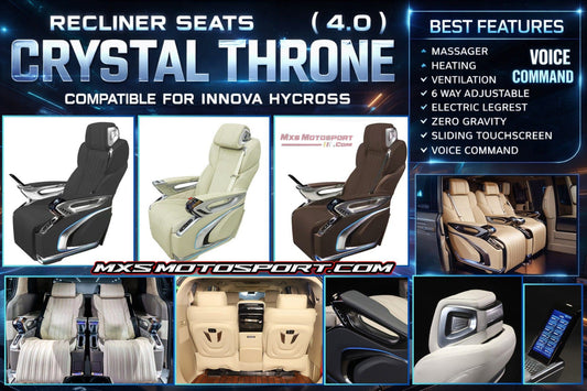 MXS4602 Crystal Throne 4.0 Luxury Recliner Captain Seats for Toyota Innova Hycross
