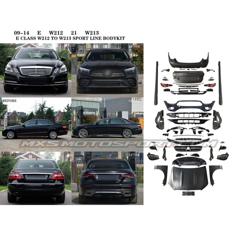 MXS4695 Mercedes-Benz E-Class W212 to W213 Sport Line Conversion Body Kit (2009–2014 → 2021 Style)