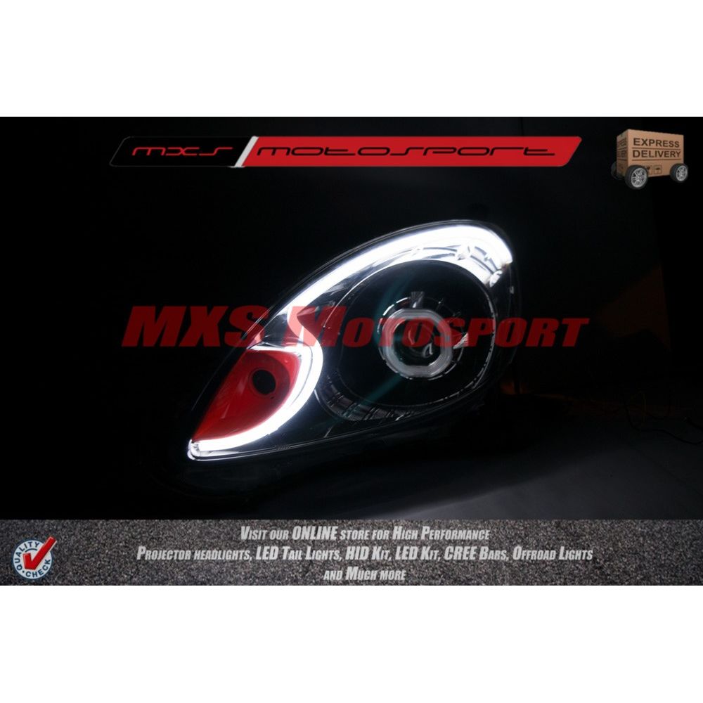 MXS1953 Audi-Style White-Amber DRL Daytime Running Light for Honda Mobilio