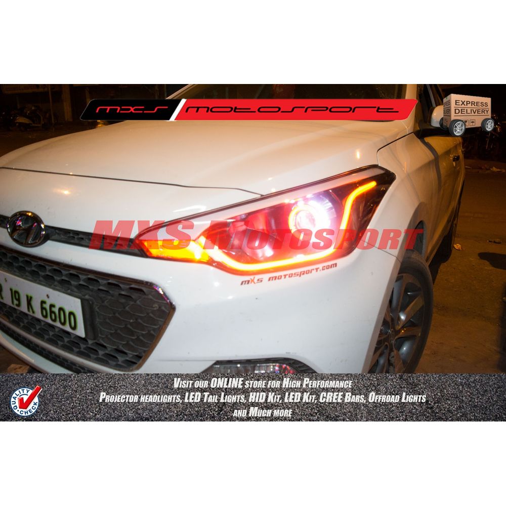 MXSHL179 Projector Headlight With DRL System Hyundai i20 Elite