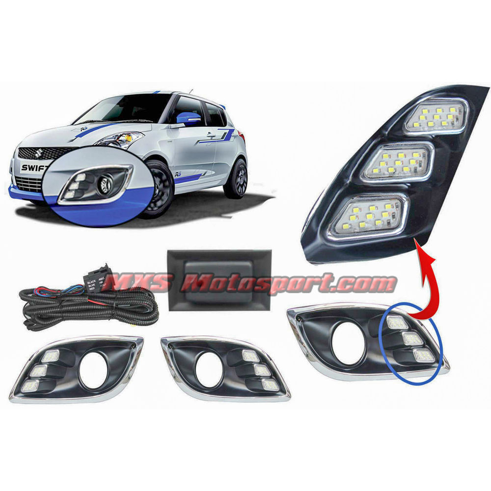 MXS1925 LED Fog Lamps Day Time running Light for Maruti Suzuki Swift