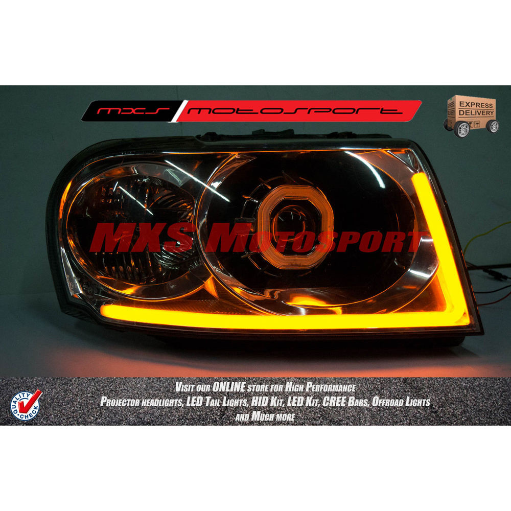 MXS2292 Audi-Style White-Amber DRL Daytime Running Light for Tata Safari Dicor