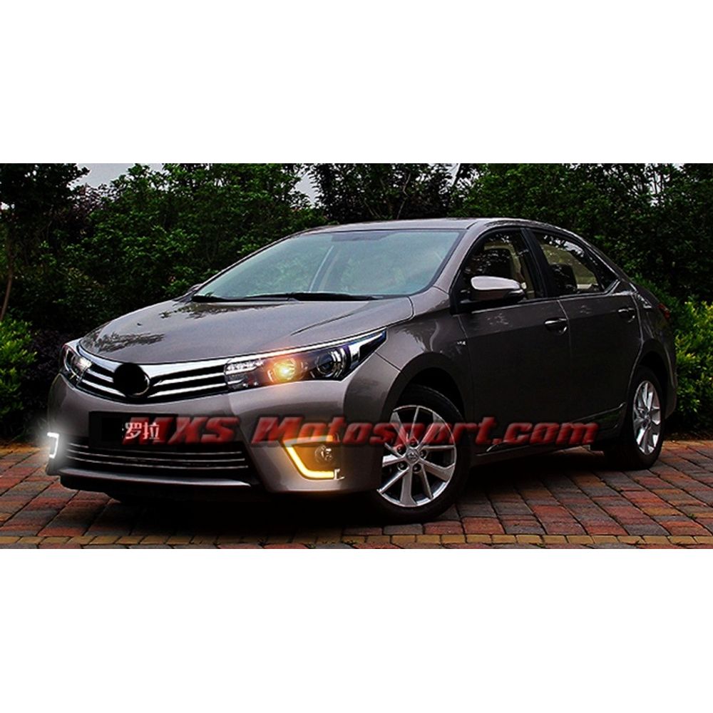 MXS2351 LED Fog Lamps Day Time Running Light Toyota Corolla Altis 2014-2016