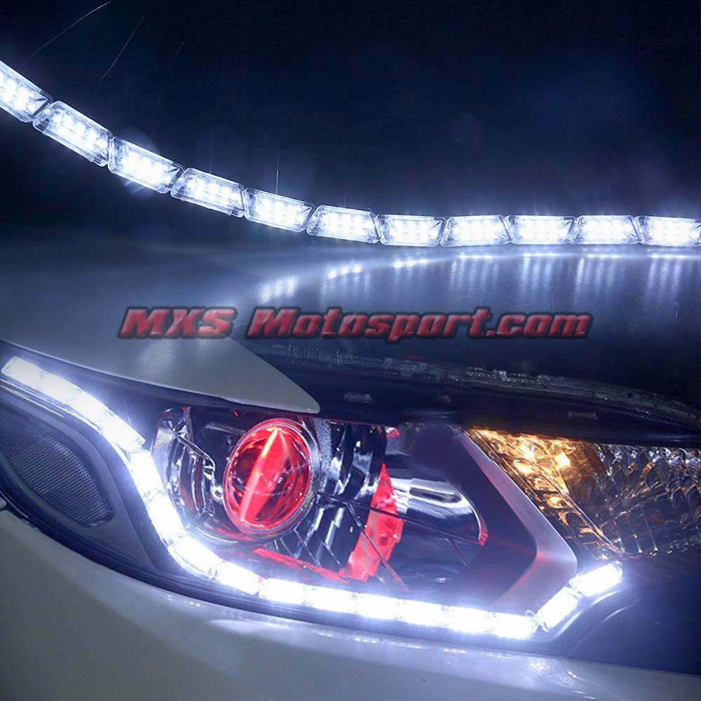 MXS2464 Audi-Style White-Amber DRL Daytime Running Light with Matrix Mode For Car