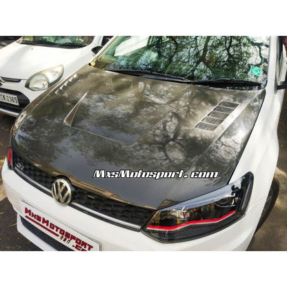 MXS2686 Volkswagen Polo Carbon Fiber Bonnet Hood