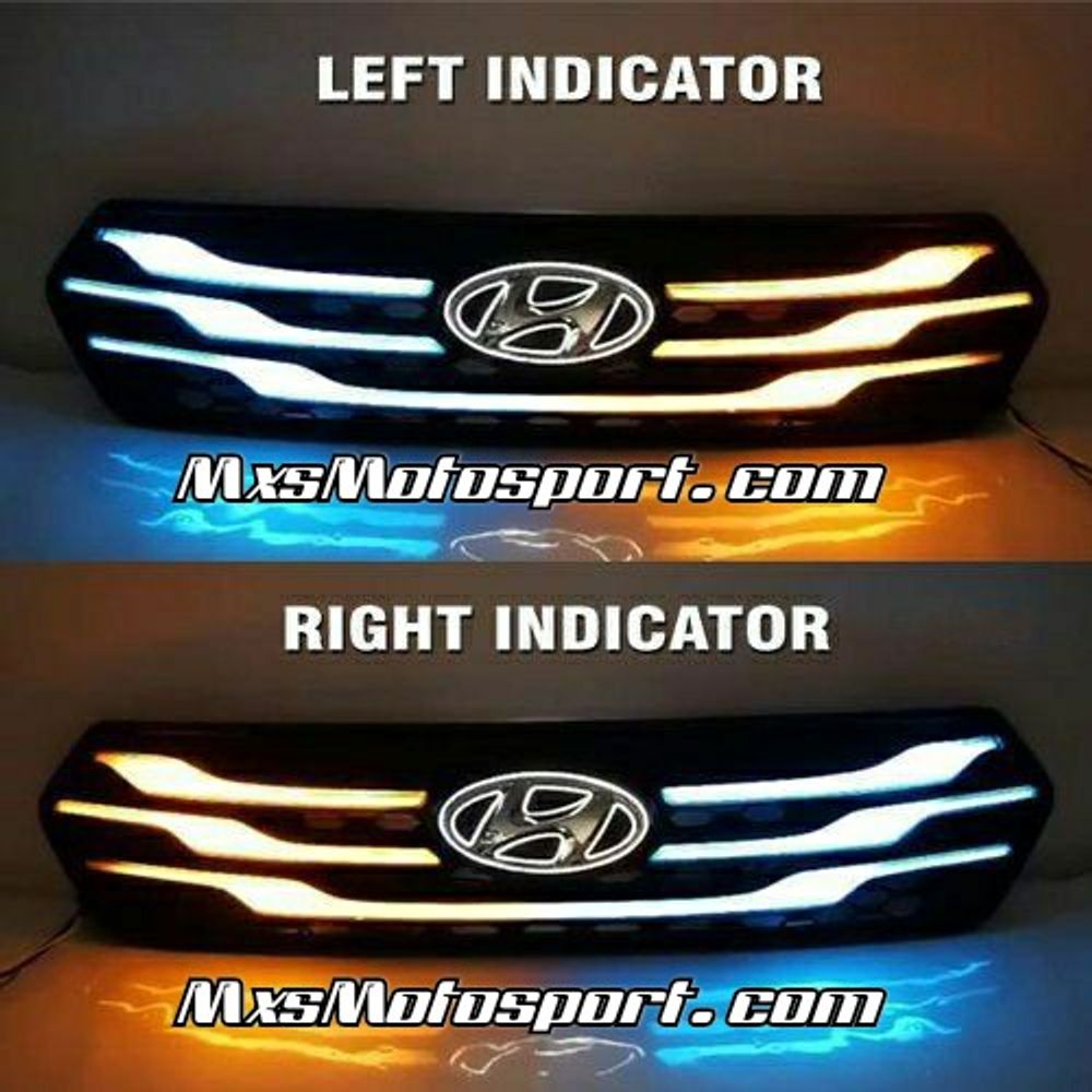 MXS2705 Hyundai Creta Custom Led  Daytime Grill with Turn Signal Matrix Mode