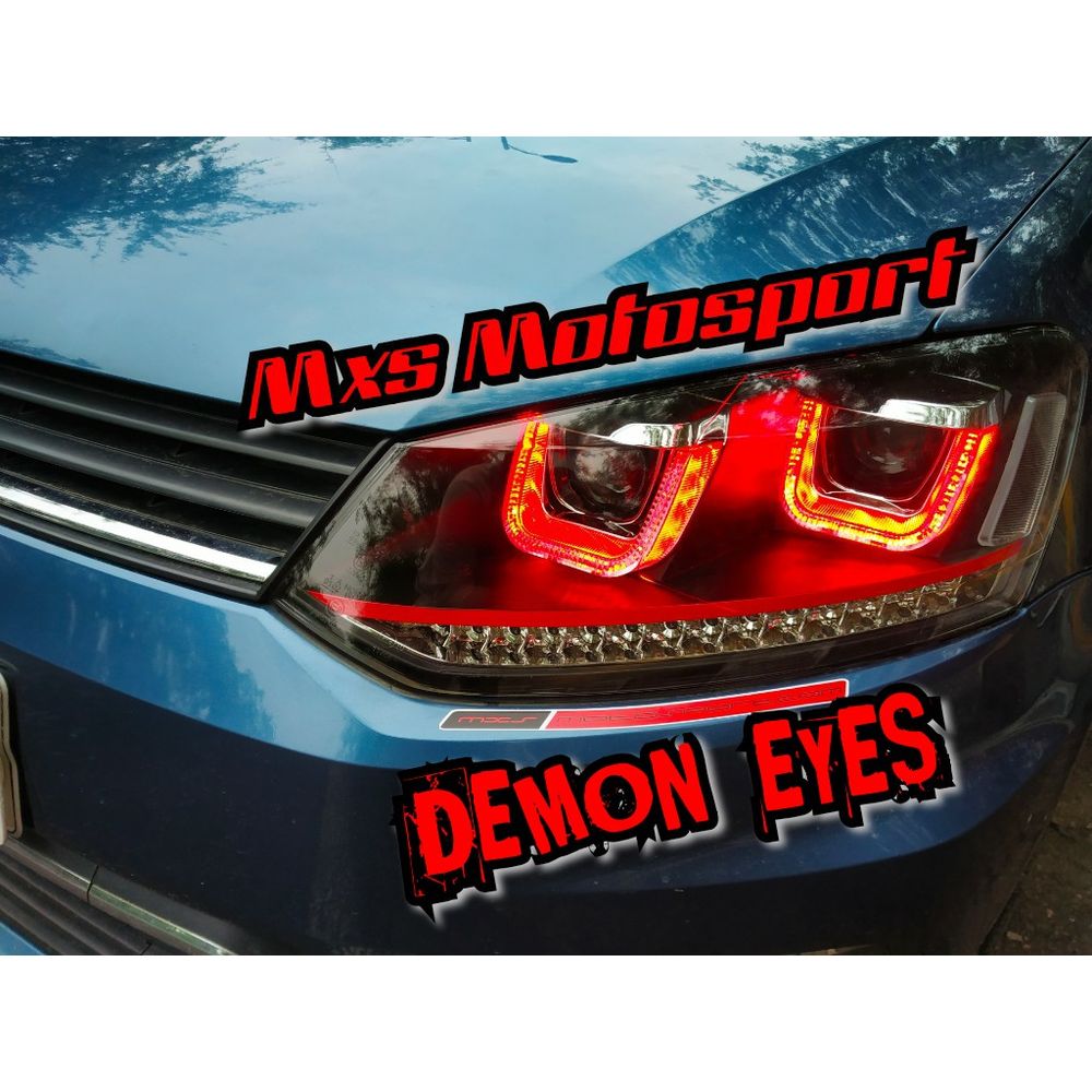 MXS2922 Volkswagen Polo Demon Eye Quad Projector Headlights Matrix Mode