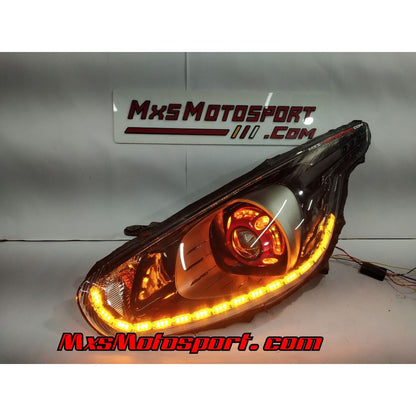 MXS3043 Fiat Punto Abarth LED Daytime Xenon Projector Headlights Matrix Series