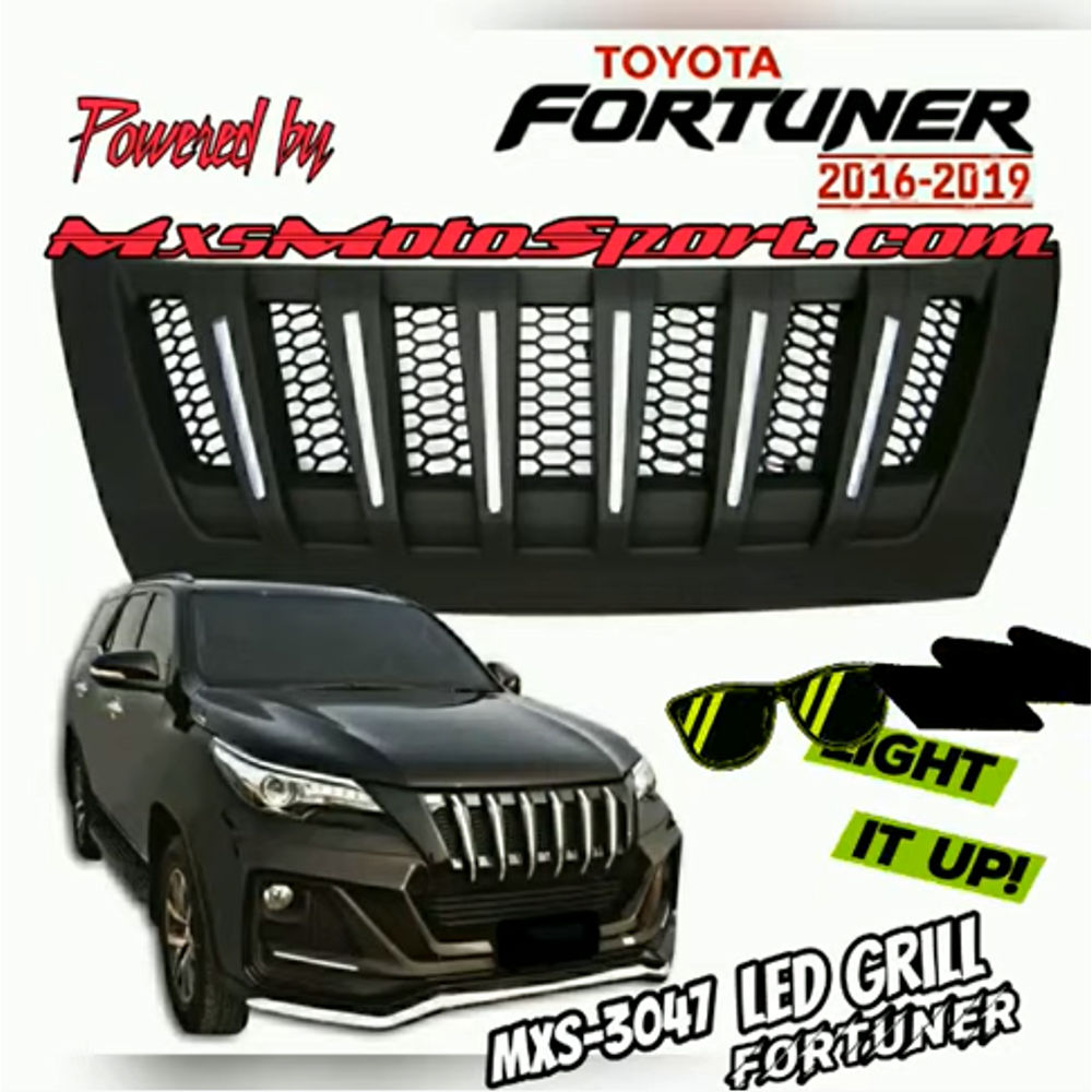 MXS3047 LED Sports GRILL For Toyota Fortuner