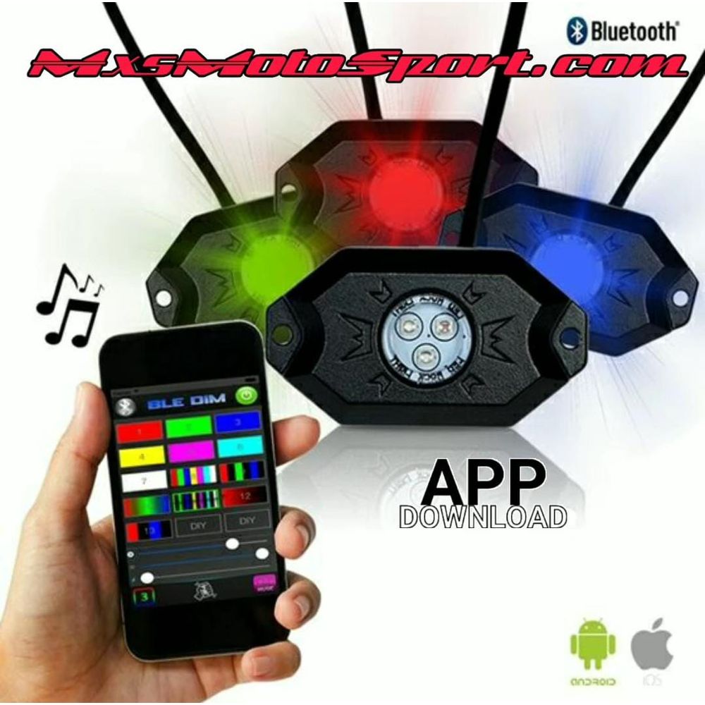 MXS3084 App Controlled 8-X LED Rock Lights