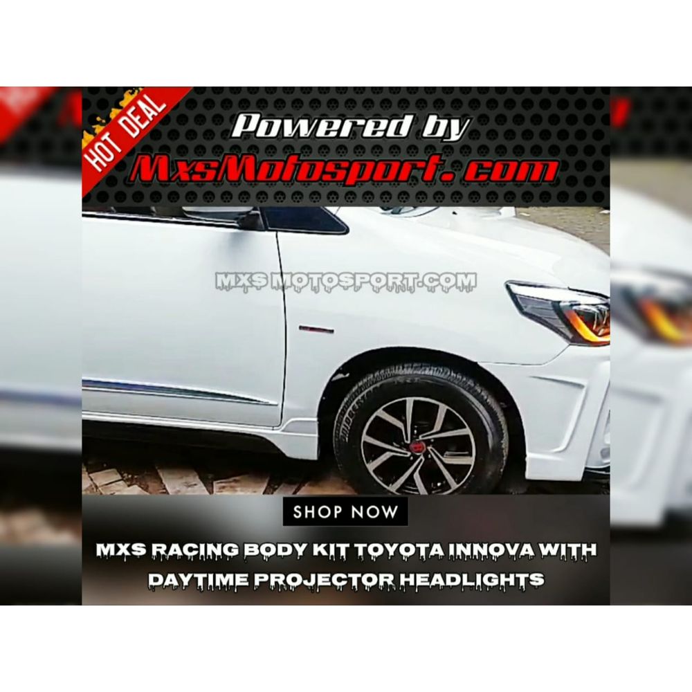 MXS3180 Racing Body kit Upgrade Toyota Innova DRL Projector Headlights Combo