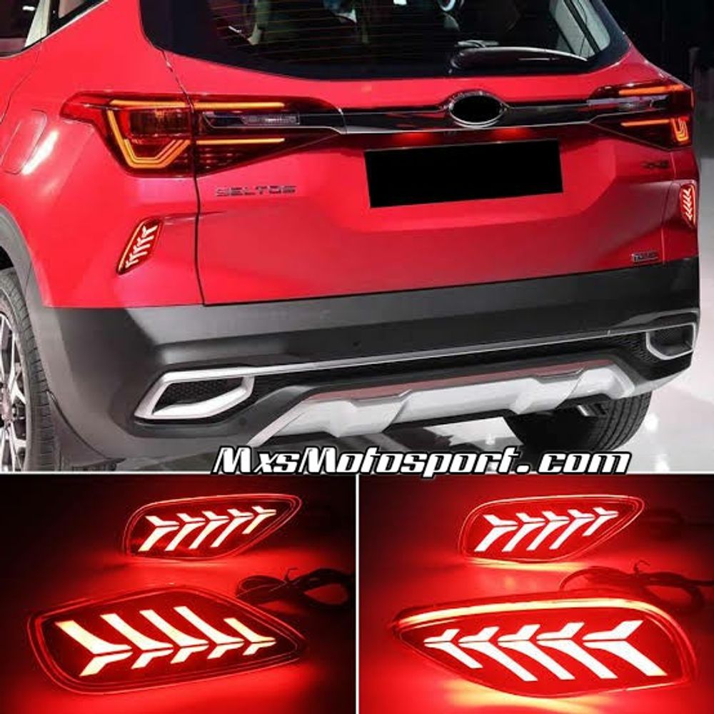 MXS3327 Kia Seltos Rear Bumper Reflector DRL LED Tail Lights