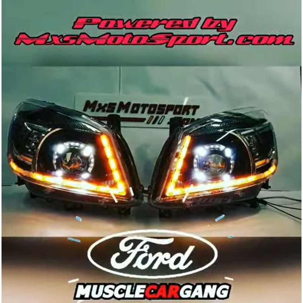 MXS3341 Ford Endeavour DRL Projector Headlights Porsche Inspired Matrix Series 2010+