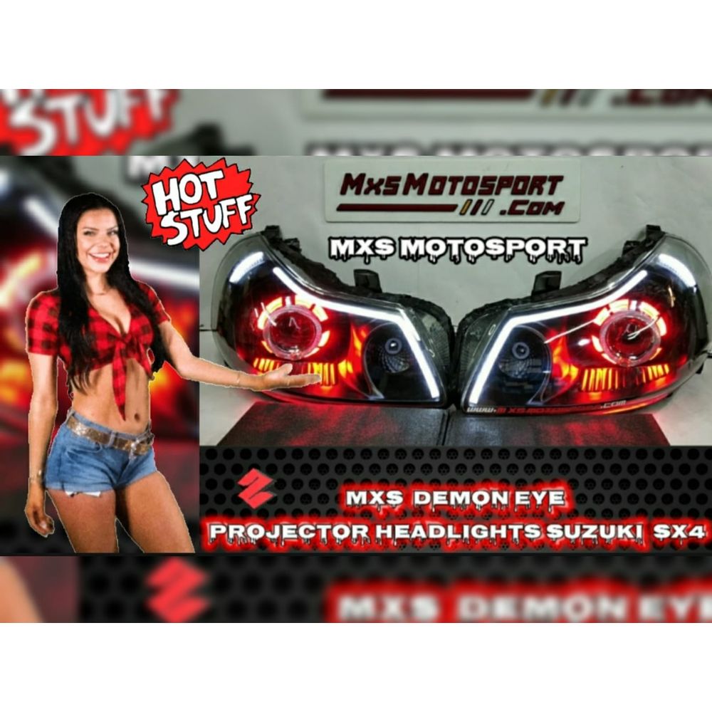 MXS3386  Demon Eye DRL Projector Headlights Maruti Suzuki SX4