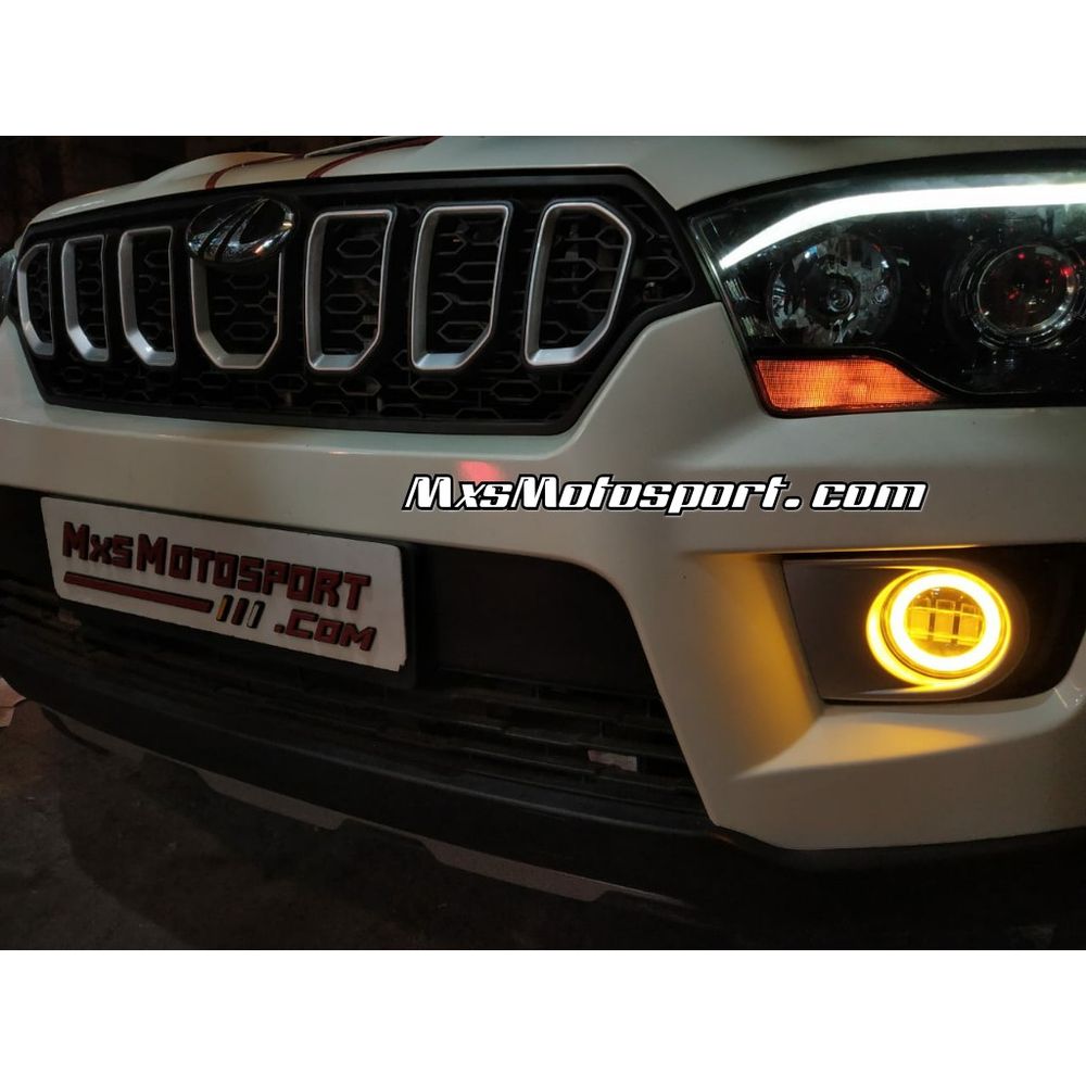 MXS3406 Mahindra Scorpio Daytime LED Foglamps With White & Amber Turn Signals
