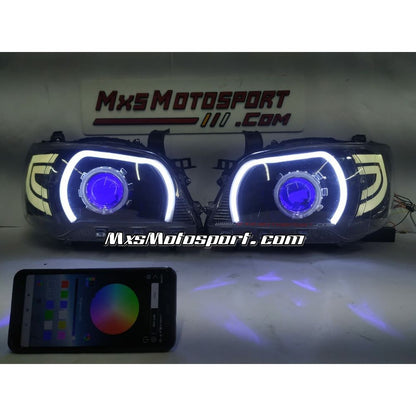 MXS3415 App Controlled Devil Eye DRL Projector Headlights For Maruti Suzuki Alto K10