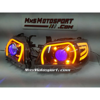 MXS3532 App Controlled Devil Eye DRL Projector Headlights For Maruti Suzuki Alto K10