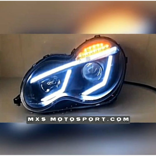 MXS3549 LED Daytime Projector Headlights For Merc C-class 2000-2006 Version