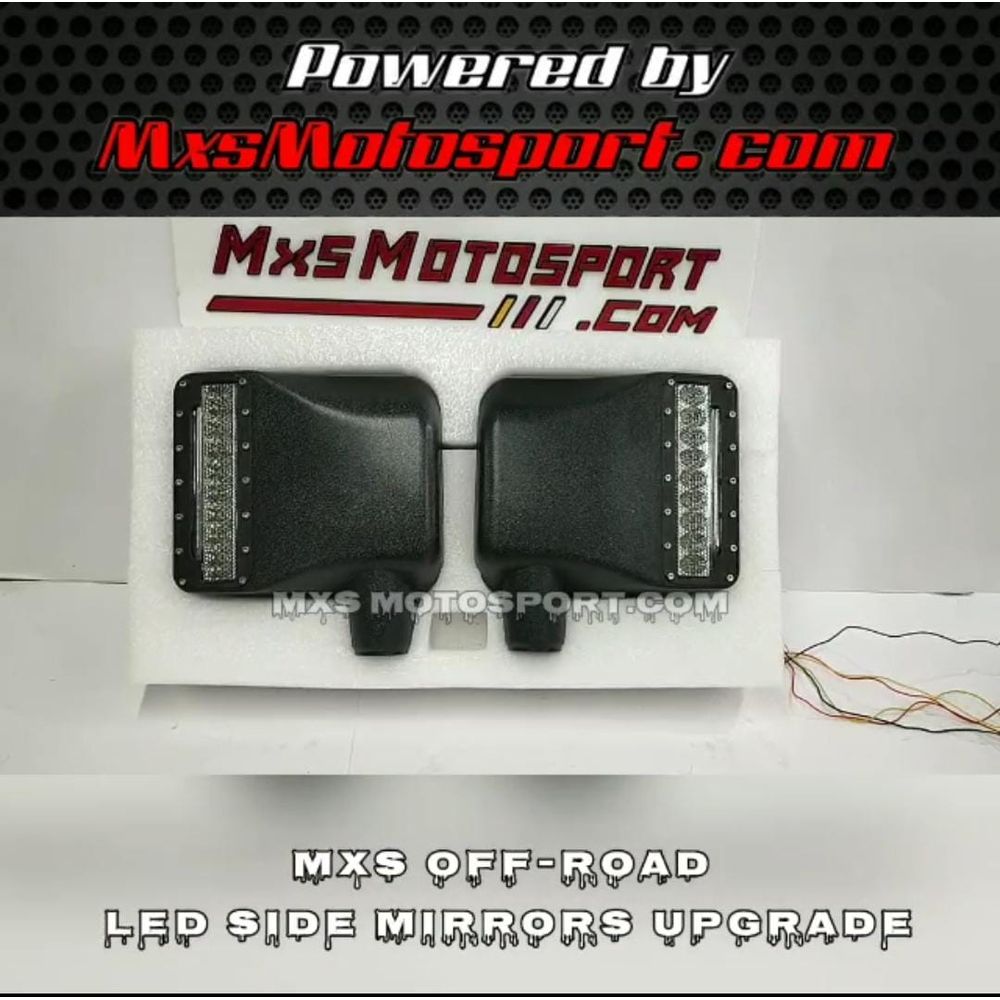 MXS3551 Off-Road LED Mirror Covers with Turn Signals
