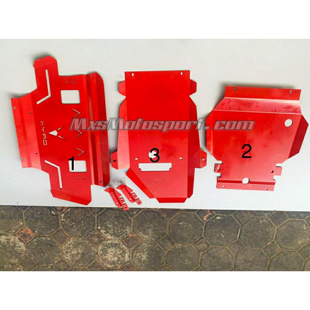 MXS3587 Mahindra Thar Under Body Skid Plates Set of 3 Pcs 2020+