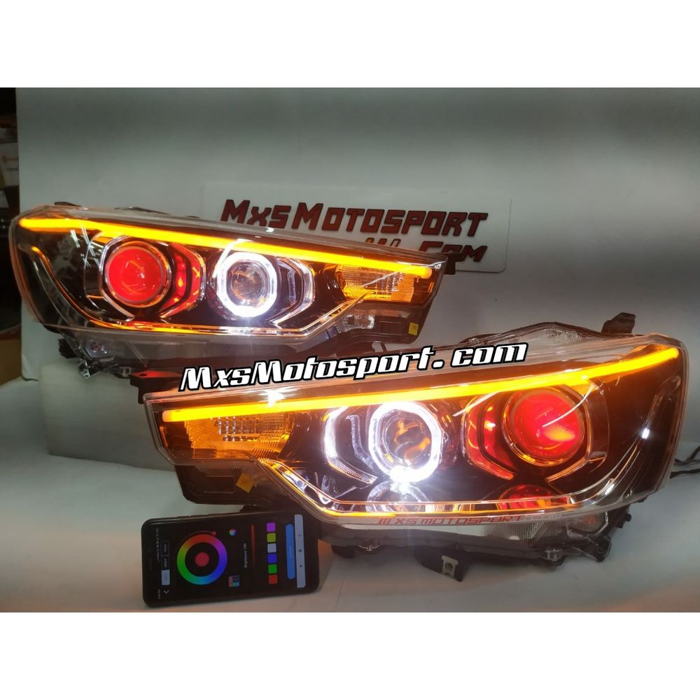 MXS3671 Maruti Suzuki Ertiga Projector Headlights with App Controlled Devil Eye System