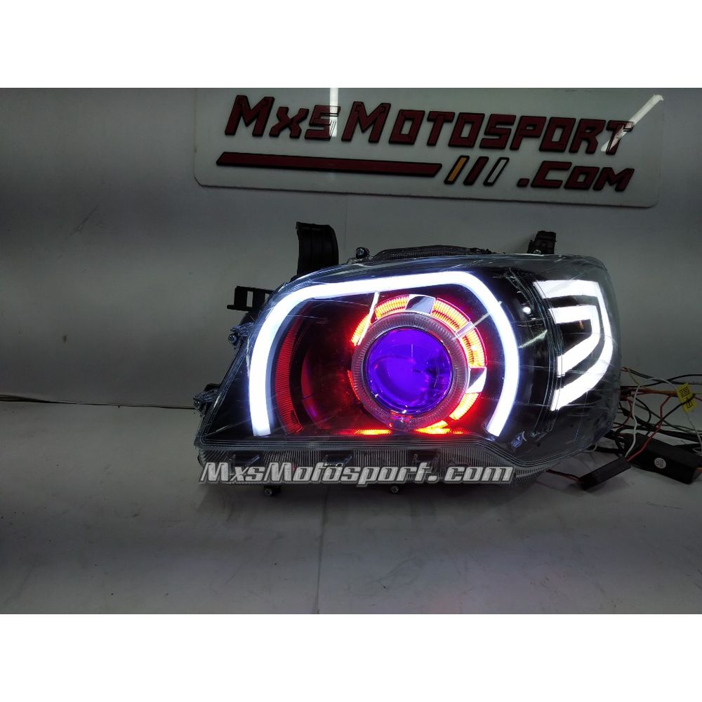 MXS3678 App Controlled Devil Eye DRL Projector Headlights For Maruti Suzuki Alto K10