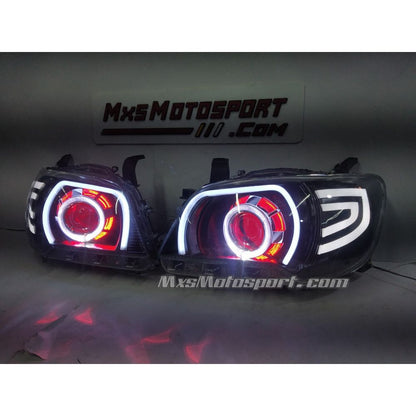 MXS3678 App Controlled Devil Eye DRL Projector Headlights For Maruti Suzuki Alto K10