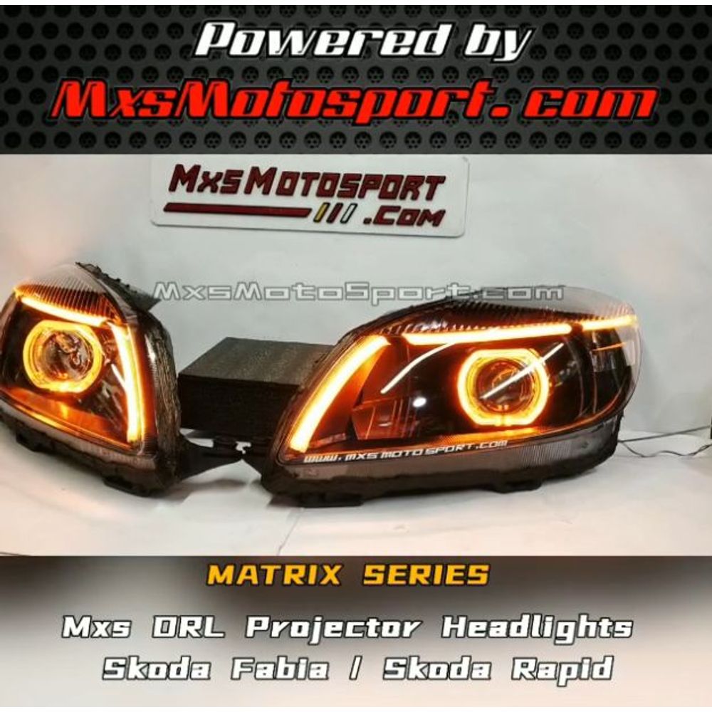 MXS3682 Skoda Rapid DRL Projector Headlights