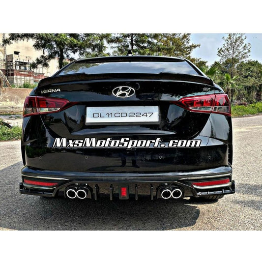 MXS3718 Hyundai Verna Rear Racing Diffuser with F1 LED 2021