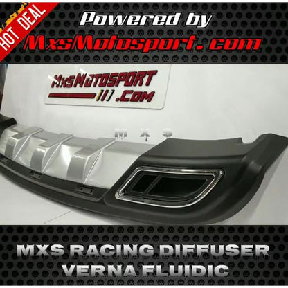 MXS3722 Hyundai Verna Racing Diffuser Rear Bumper