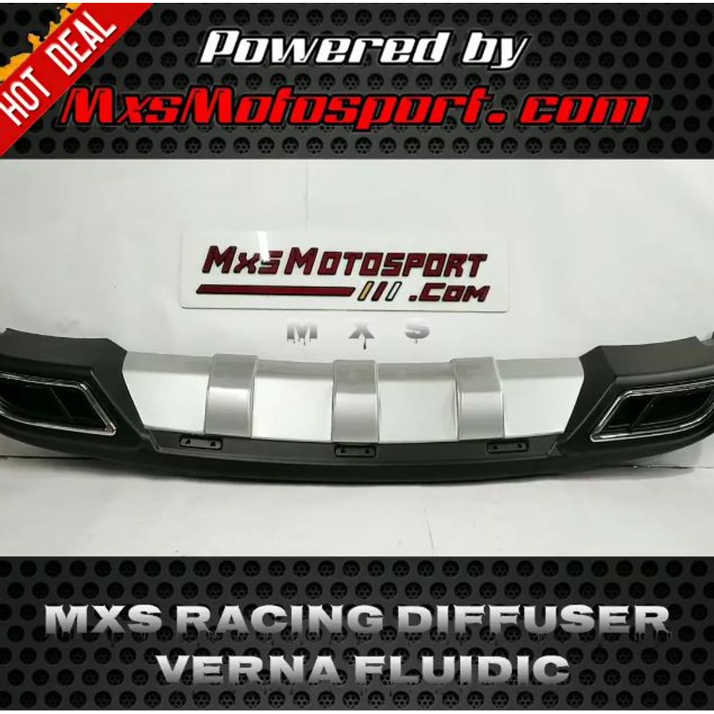 MXS3722 Hyundai Verna Racing Diffuser Rear Bumper