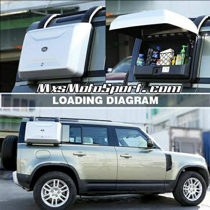 MXS3802 Roof Luggage Cargo Carrier For Land Rover Defender ! Exterior Side Mounted Gear Box Carrier