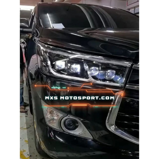 MXS3829 LED Projector Headlights Toyota Innova Crysta with Dual Qaud LENS Matrix Series