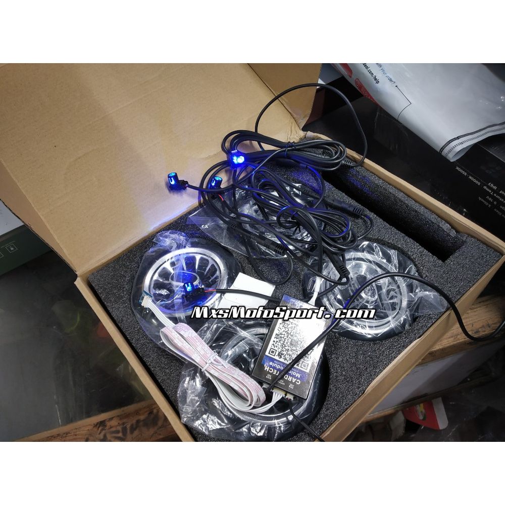 MXS3857 CARDI RGB LED Multicolor Turbine AC Vents For Mahindra Thar Next GEN