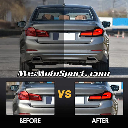 MXS3862 BMW 5 Series M5 G30 / G38 Facelift LED Tail Lights 2017-2021 Upgrade to 2023 LCI Style