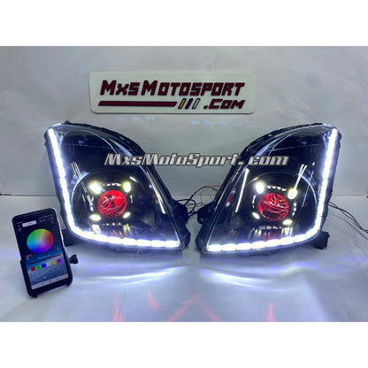 MXS3900 Mobile App Operated DEVIL EYE Projector Headlights Suzuki Swift & Dzire Type 1