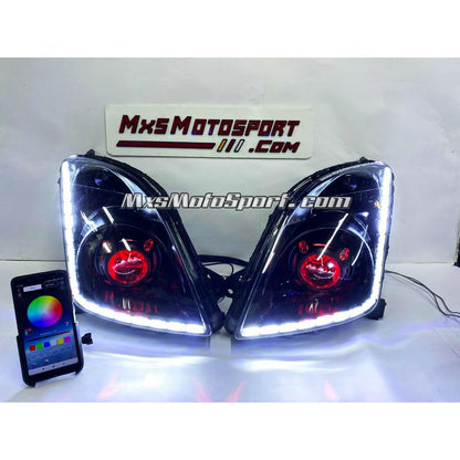 MXS3901 Mobile App Operated DEVIL EYE Projector Headlights Suzuki Swift & Dzire Type 1