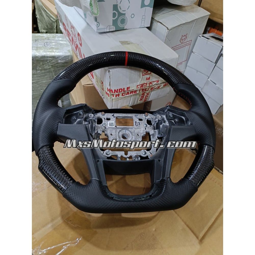 MXS3982 Flat Bottom Carbon Fiber Steering For Mahindra Thar