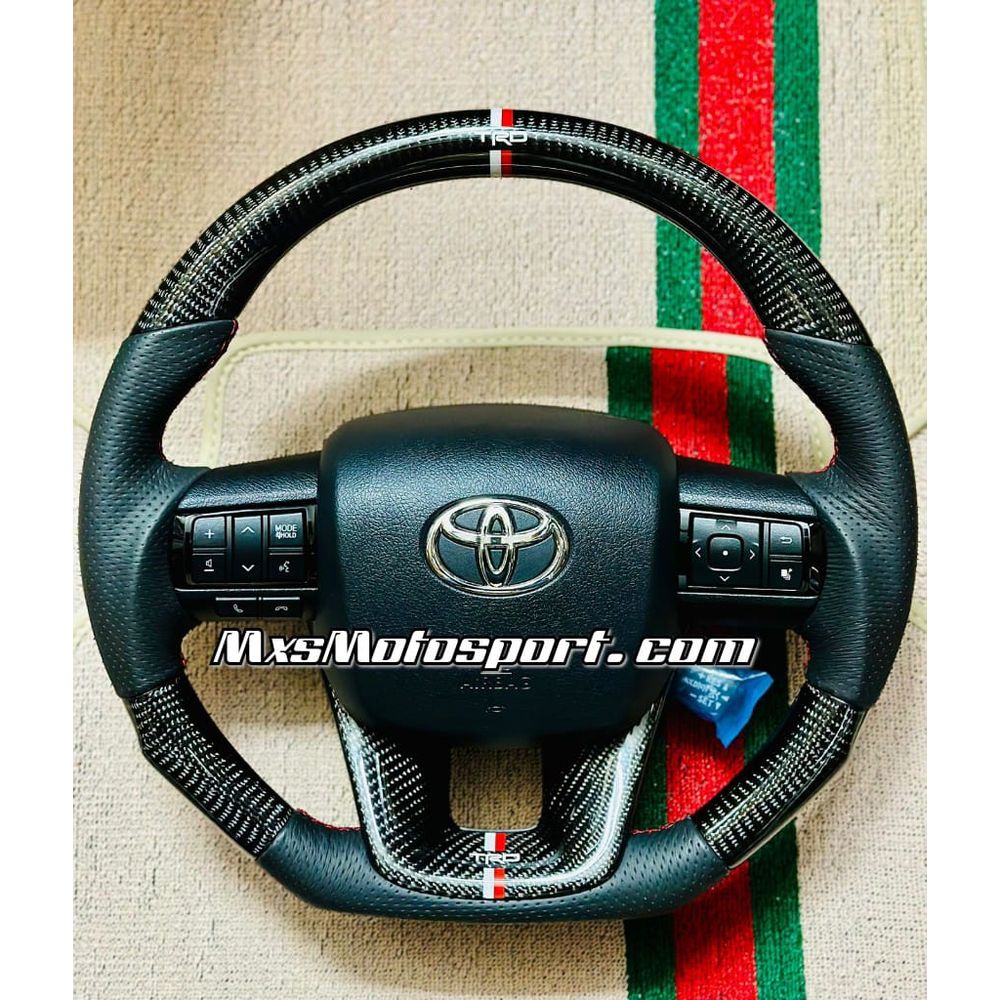 MXS3996 Carbon Fiber TRD Steering For Toyota Fortuner 2016 UP