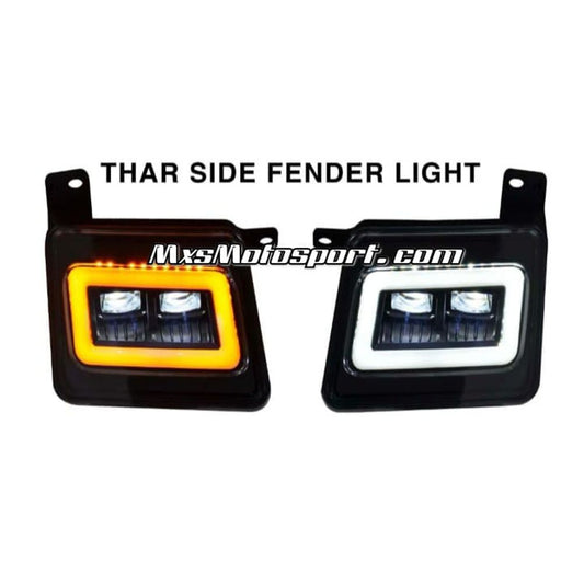 MXS4064 Fender LED LENS DRL Running Lights For Mahindra Thar 2020+