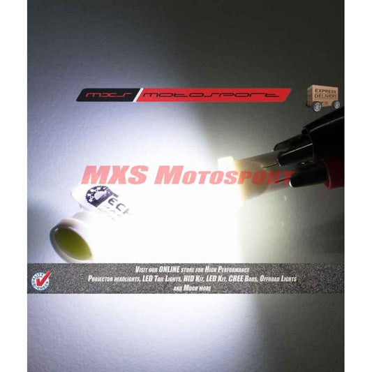 Tech Hardy T10 Convex Curvature LED Projector Long Range Parking Bulbs For Mahindra Centuro