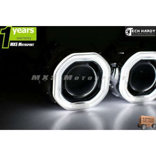 Skoda Rapid Headlight HID BI-XENON HALO Ring Square Projector