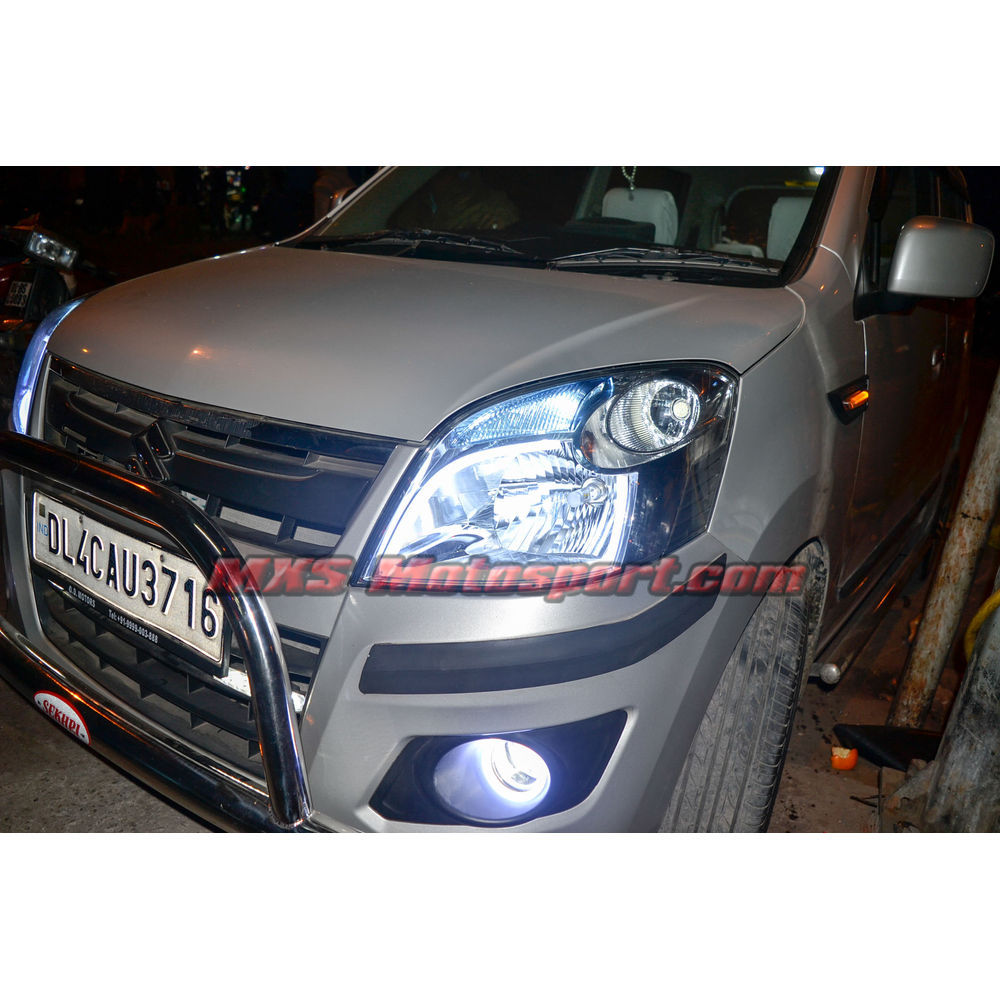 MXS2465 Audi-Style White-Amber DRL Daytime Running Light for Maruti Wagon r